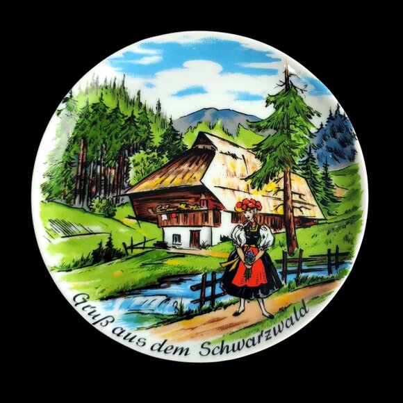 Vintage German Kleiber Bavaria 4 Inch Tinket Plate Grub aus dem Schwarzwald - Picture 1 of 9